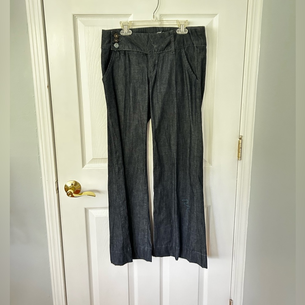 Blue Spoon Jeans With A Wide Bootcut